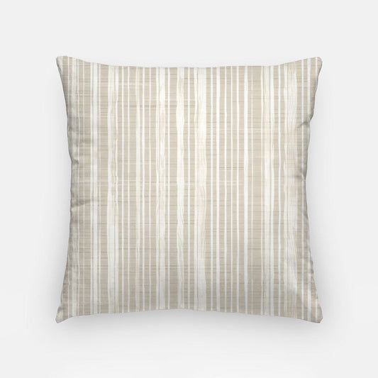 Beige Stripes Artisan Pillow Case 18 Inch