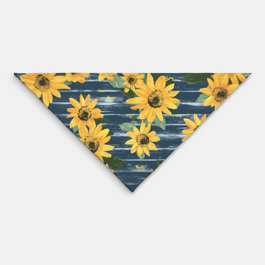 Sunflower Pet Bandana Navy/Yellow