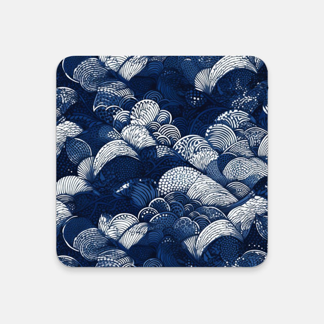 Fish Scales Cork Back Coaster