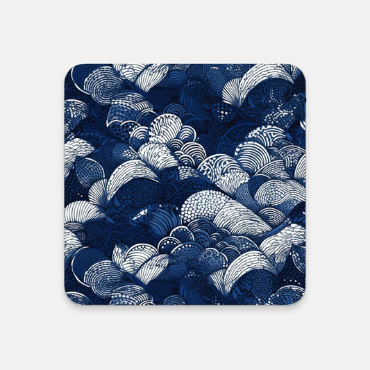 Fish Scales Cork Back Coaster
