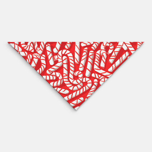 Candy Cane Pet Bandana