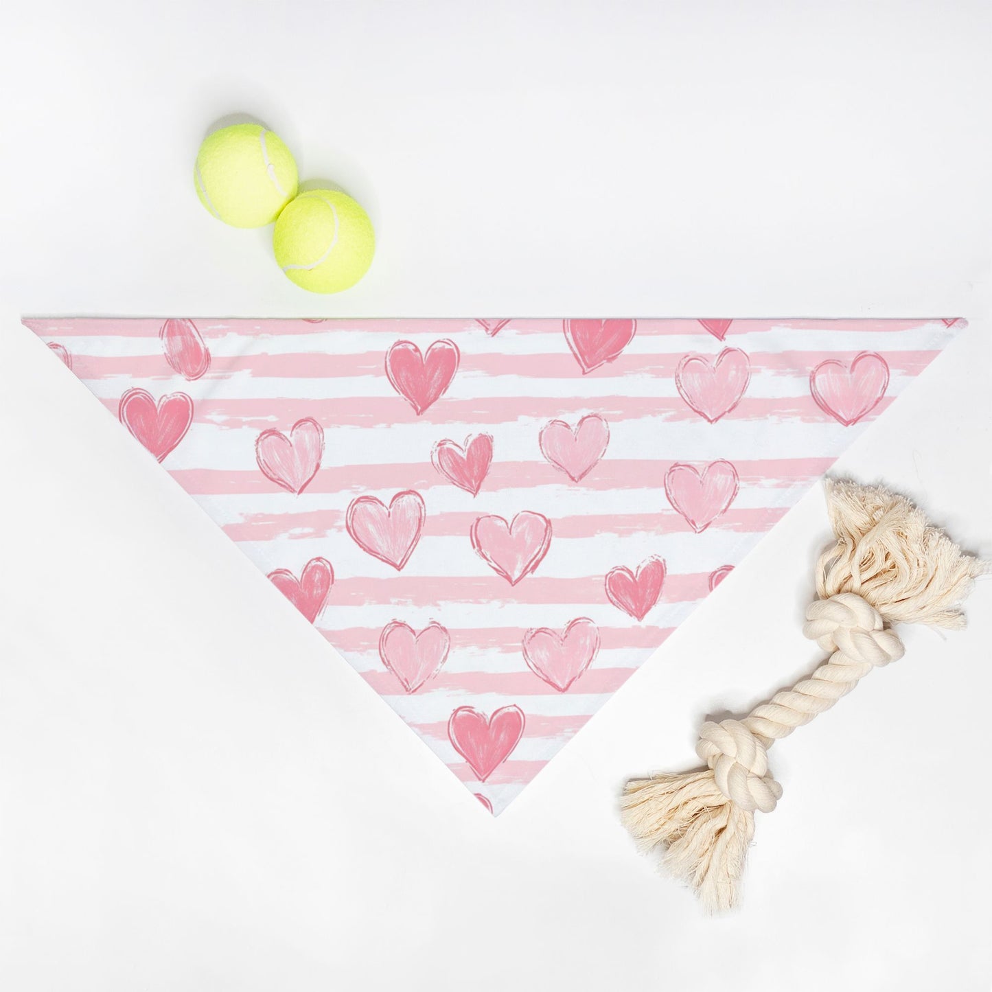 Heart Pet Bandana Pink
