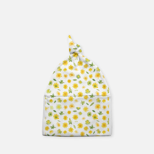 Sunflower Baby Knotted Beanie