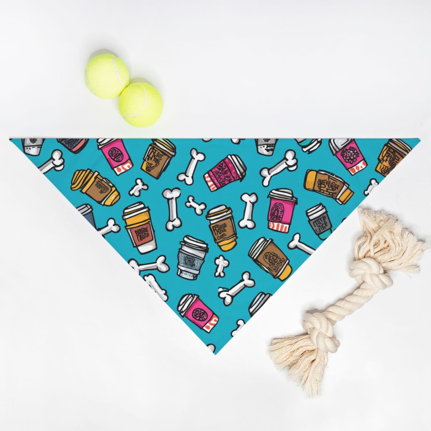 Coffee Pet Bandana Aqua