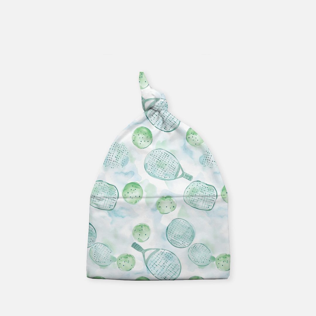 Pickleball Baby Knotted Beanie
