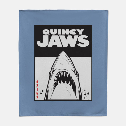 Quincy Jaws Sweatshirt Blanket (light blue)