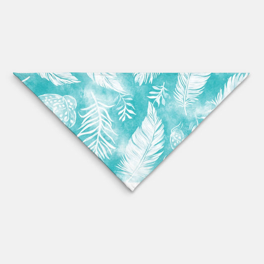 Feather Pet Bandana Aqua