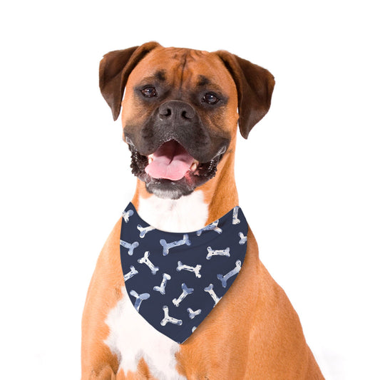 Bones Pet Bandana Navy
