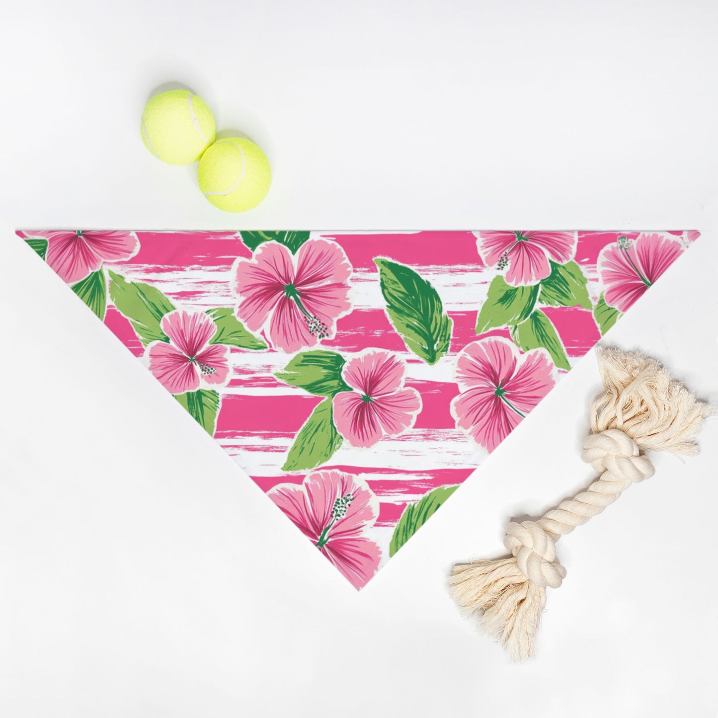 Hybiscus Pet Bandana Pink
