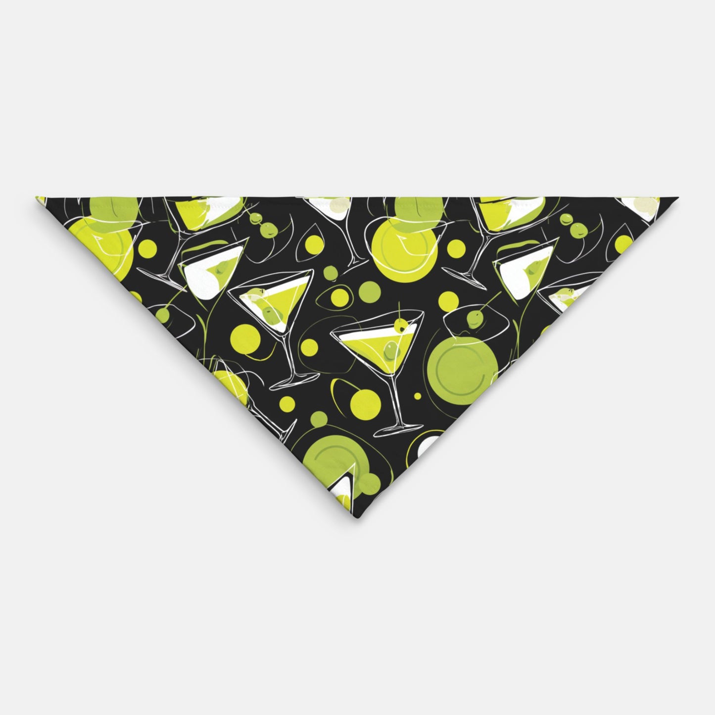 Martini Pet Bandana Black/Green