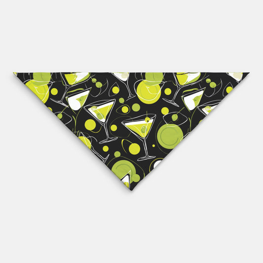 Martini Pet Bandana Black/Green