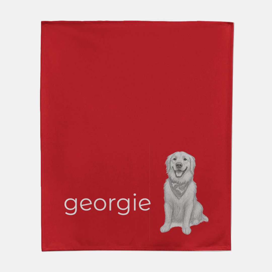 Custom Pet Sweatshirt Blanket