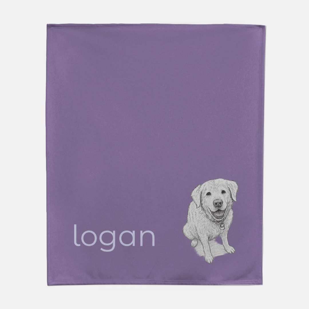 Custom Pet Sweatshirt Blanket