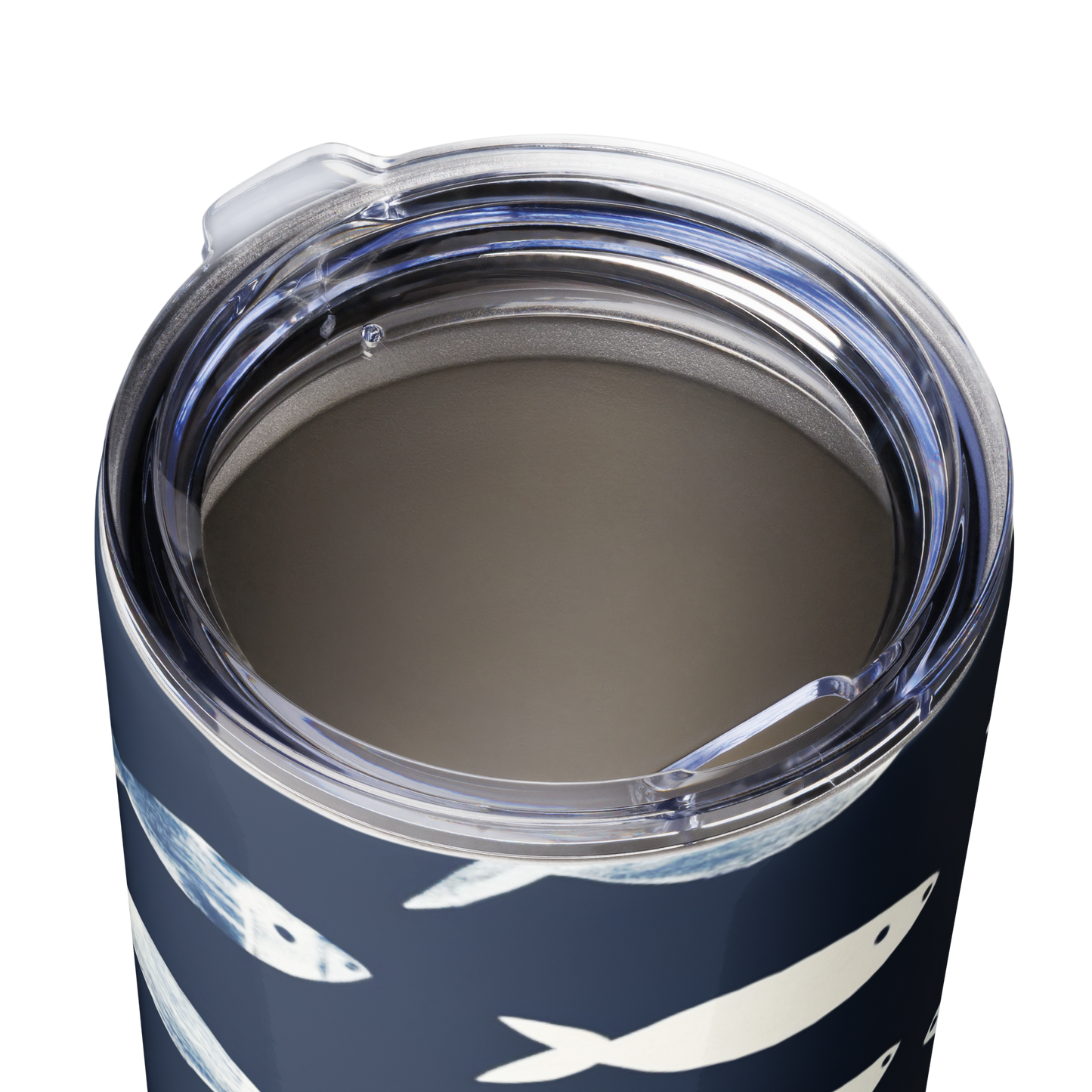 Fish School Stainless Steel Tumbler Navy